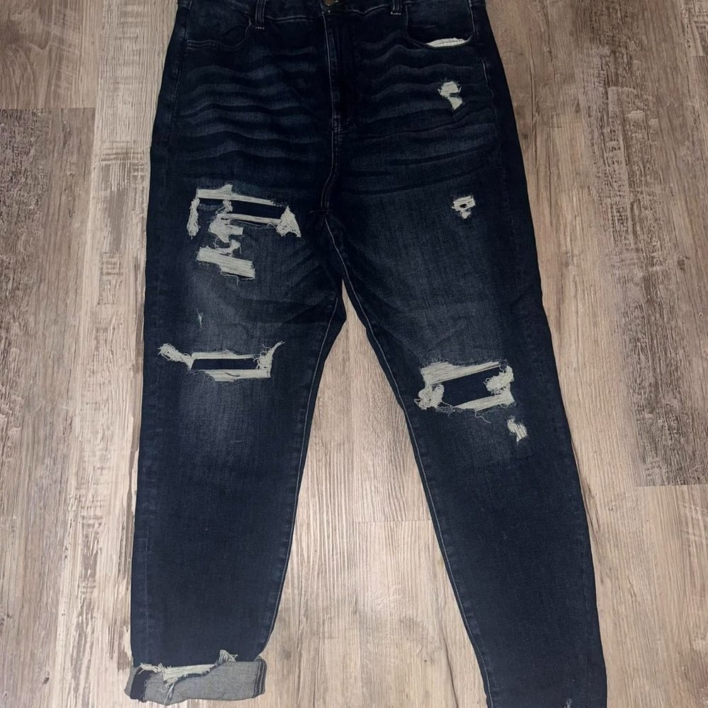 American Eagle next level stretch curvy highest rise.
